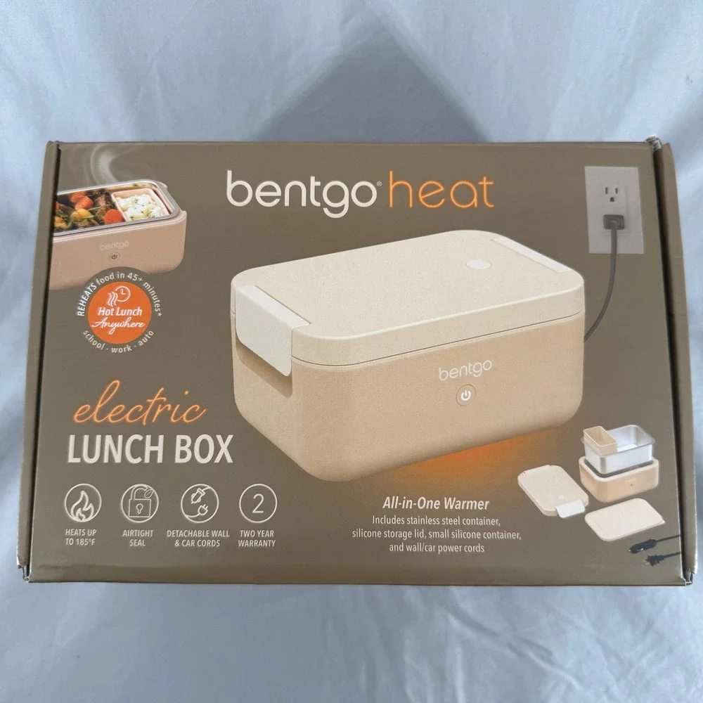 Bentgo Heat Electric Lunch Box Portable Food Warmer Latte BGHEATBX-LT‎ New